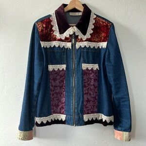 Vintage Embellished Western Denim Jacket